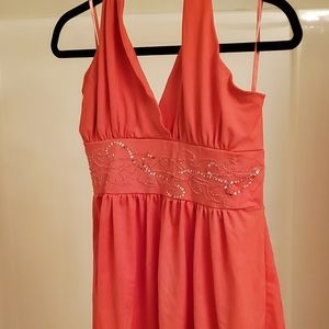 Coral halter arden b size large blinged design